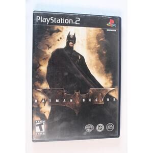 Batman Begins (Sony Playstation 2 PS2, 2005) Authentic, tested/works
